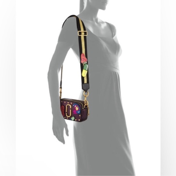 New! Rare MARC JACOBS The Snapshot Snakeskin Effect Leather Crossbody Camera Bag - Picture 4 of 11